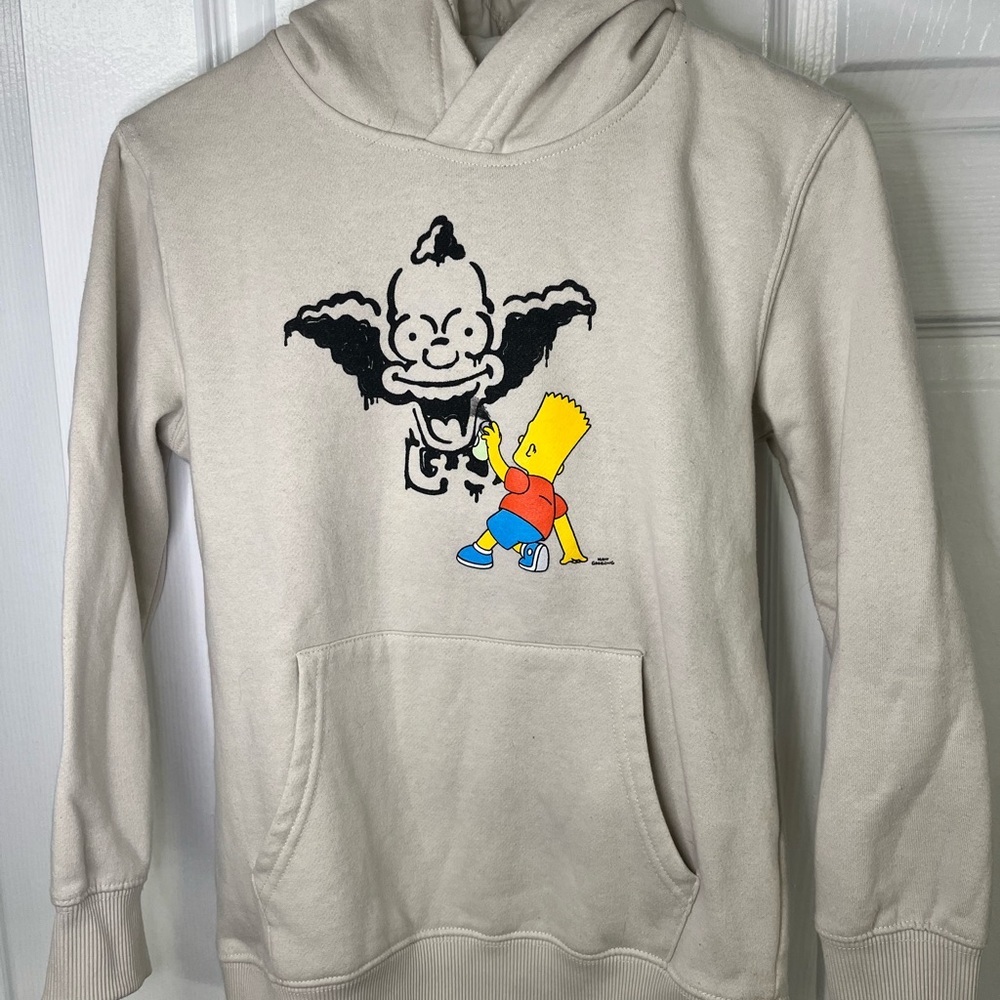 The Simpsons Bart & Krusty Graphic Hoodie Youth M (10–12)